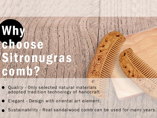 Amazon.com : Nerien Handmade Carved Vintage Wooden Hair Comb
