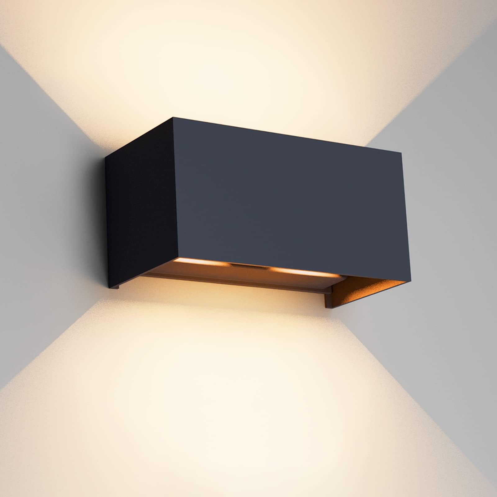 K-Bright 2 pièces LED Luminaire exterieur, 20W 4000K LED Applique Murale Exterieur/Interieur
