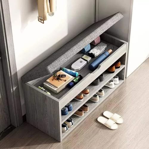 Shoe Cabinet Bench with Storage â€“ Hallway Shoe Rack S