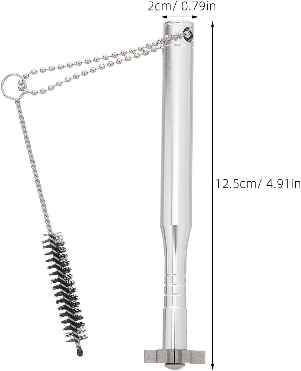 Golf Club Groove Sharpener with Brush, Hexagonal Silver Cleaner Tool image 2