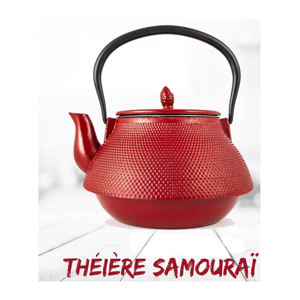 Tetera Hierro Fundido samurái 1.9 Litre – Rojo – 1.9L