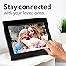 Feelcare Digital WiFi Picture Frame 10 inch, Smart Photo Frame with IPS 800x1280 Display,Touchscreen,Auto-Rotate, Wall Mountable, Share Photos or Videos Remotely with Free Frameo App