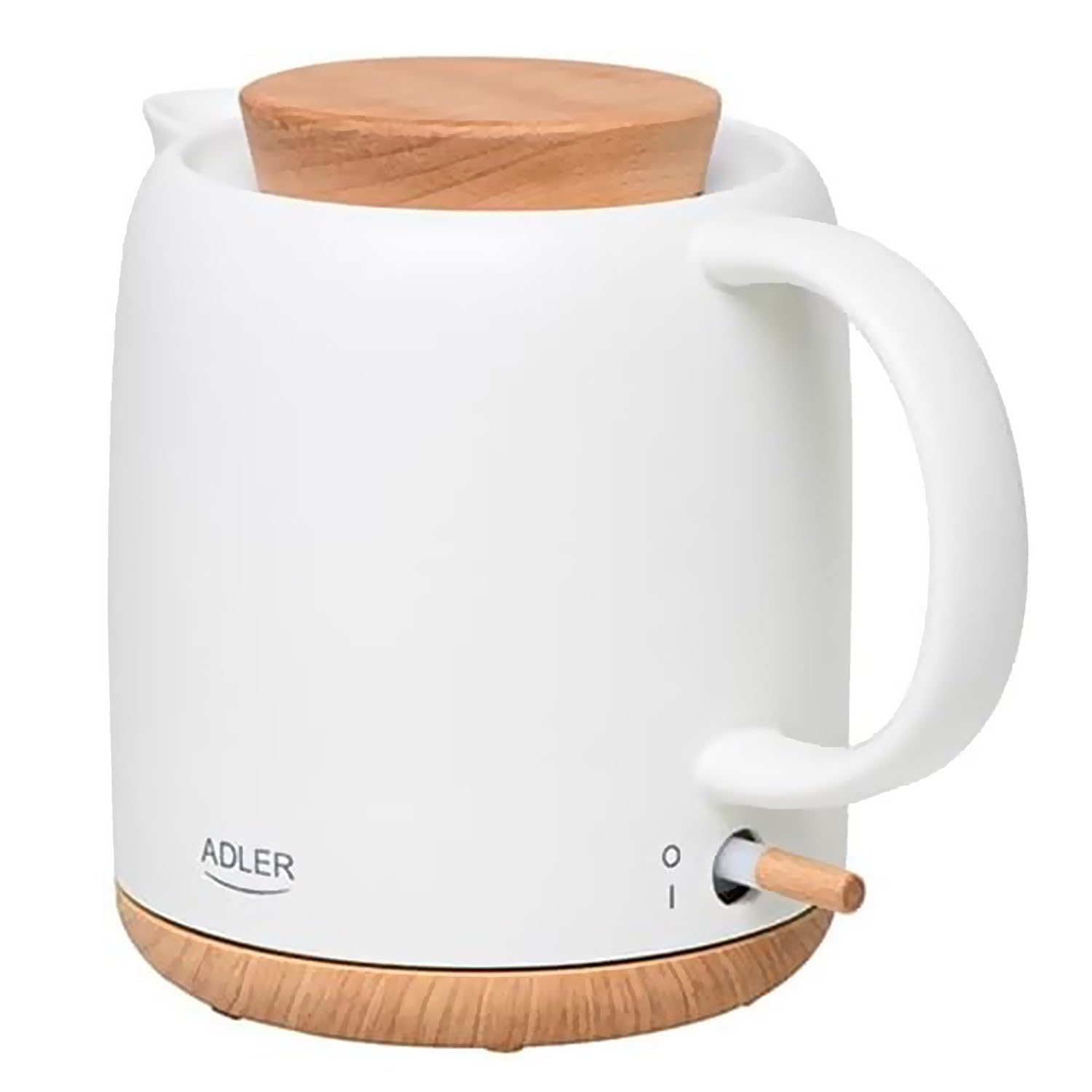 Bouilloire électrique Adler AD 1304 - en céramique, Capacité 1,0 L, 1200W - Protection automatique contre l'ébullition sans eau