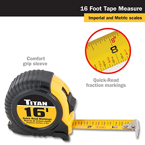 Snapklik.com : Titan 10916 6-Piece 16-Foot Tape Measure Bulk Set