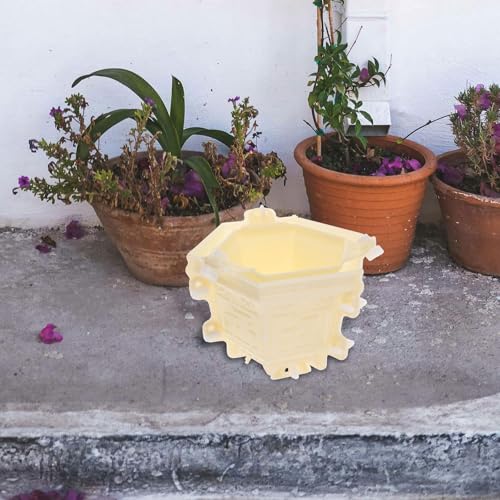 Molde para macetas de hormigón extra grandes de plástico ABS resistente que mantiene la forma 6