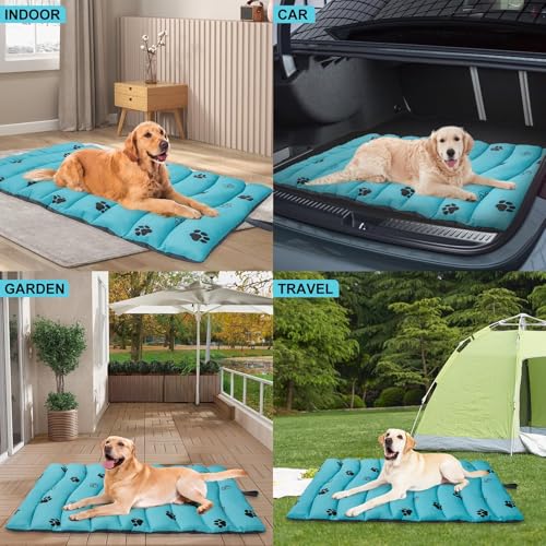 BINGPET Outdoor Travel Dog Bed for Large/Medium Dogs,Portable Waterproof Camping Mat with Carry Bag,Foldable Outside Bed,Machine Washable Indoor Pet Mat for Small,Medium and Large Dogs 26"x43" - Image 7