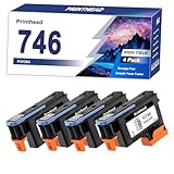 KSJWUH 746 P2V25A Printhead Compatible Replacement for HP Printers to Work with DesignJet HD Pro Z6 Z6 Z9+ Z9+dr 44-in Postscript with V-Trimmer Printer,Unwavering Performance 4sets