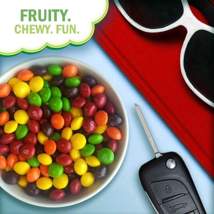 Skittles Caramelos de Frutas, Paquete de 18 Unidades 324g, Multipack