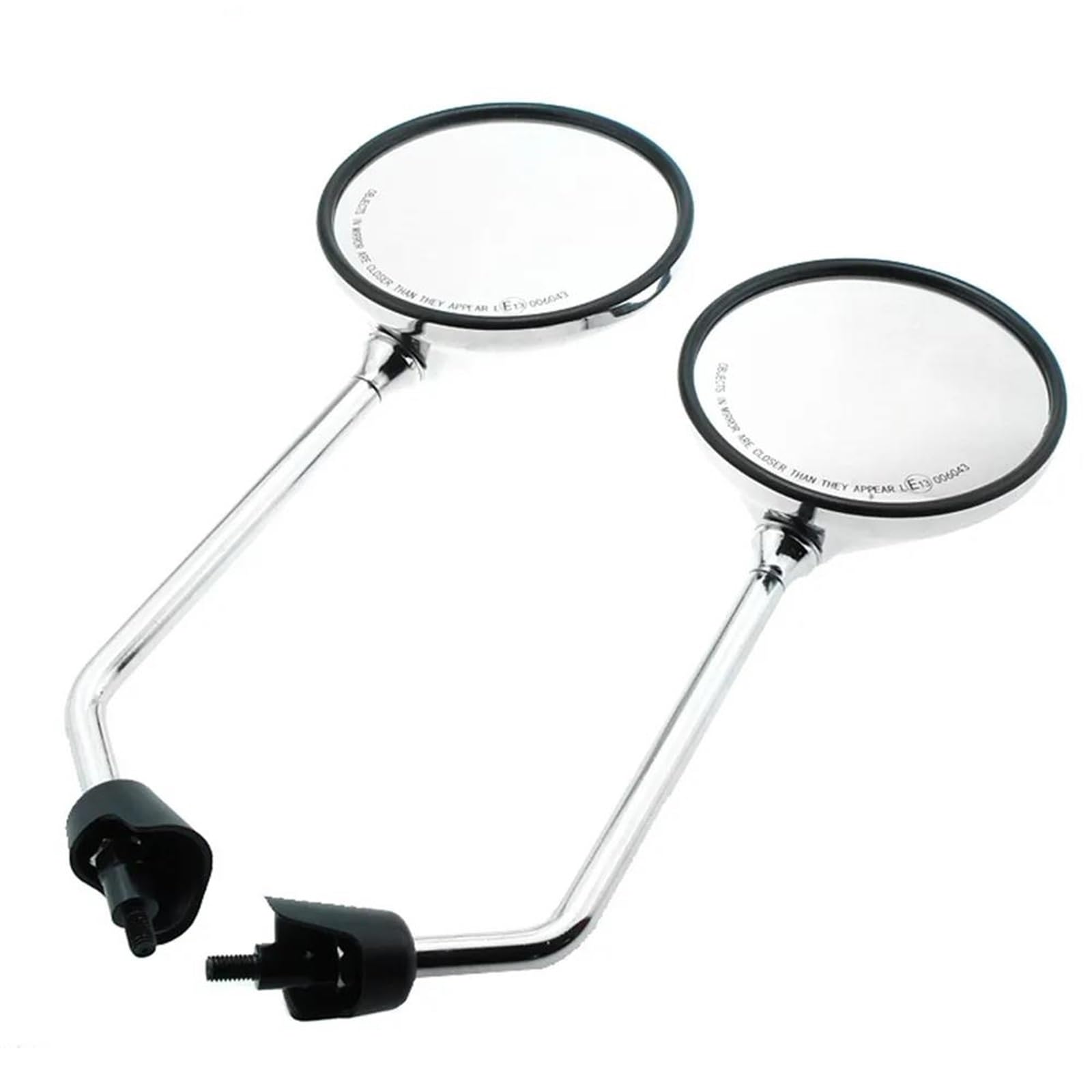 Espejos retrovisores para Vespa Primavera 50 125 150 de color plata de manillar para moto
