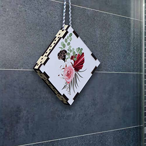 Image of Air Freshener For Toilet Bathroom Washroom Deodorizer Scent 5 ml. Essential Oil Diffuser Eliminates Odor Air Purifying Aroma Box Hanging Automatic Smell Remover (Strawberry Fragrance, 1 pcs)