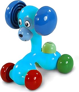MOPANIRAJ 3 Face Role Play Dog Friction Toy Push and Go Puppy Car with 3 Expressions Interactive Animal Toy for Kids 1-4 Years - Motor Skills Development