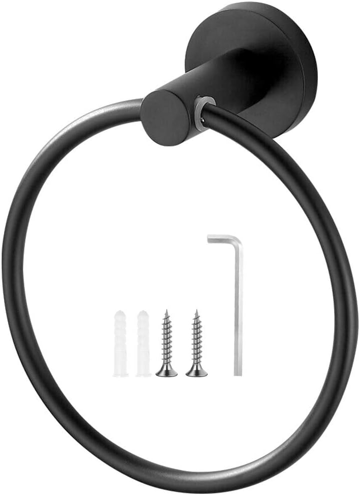 Stainless Steel Bathroom Towel Ring, Wall Mounted Bathroom Kitchen