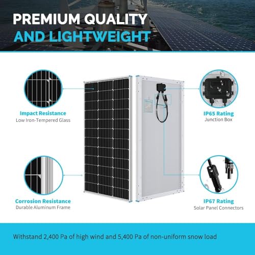 Renogy 200W 12V N-Type RV Solar Panel Kit with Adventurer 30A Controller - image 2