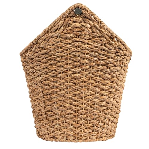 Creative Co-Op Bankuan Braided Oval Toilet Paper Basket with Wood Bar by Creative Co-Op - Image 5