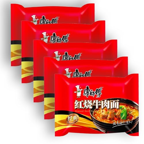 Pack 5 Ramen Fideos Instantáneos Sabor Ternera - Instant Noodle Tallarines