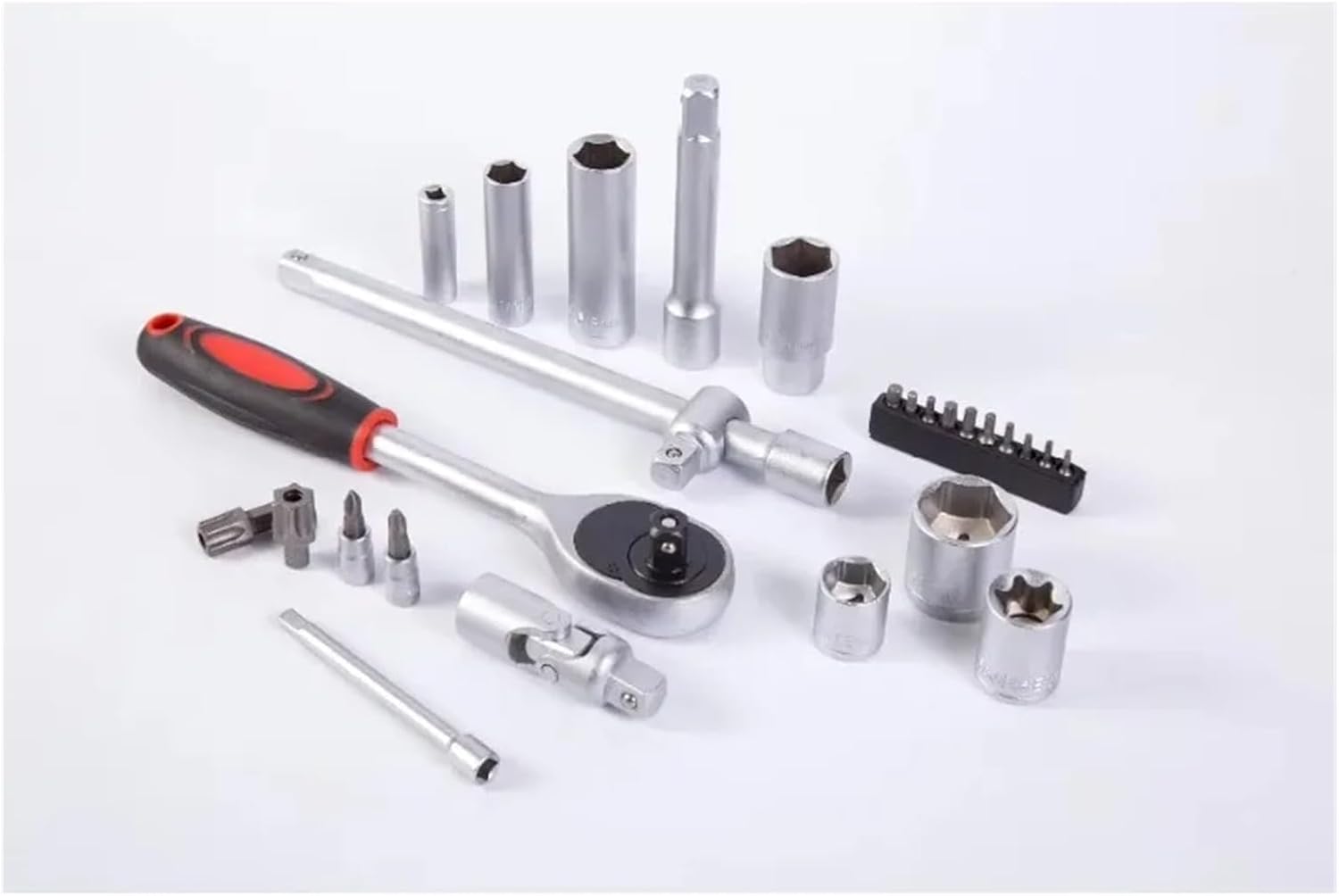 171pcs 1/4" 3/8"&1/2" Dr Socket Wrench Hard Case Package Socket Set Car Repair Spanner Tool Kit Socket Ratchet Set Hand Tool Kit