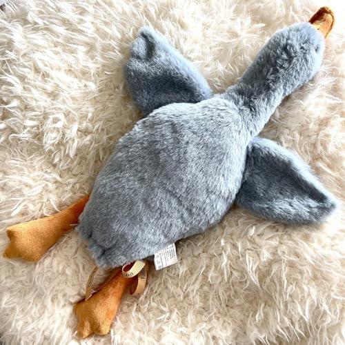 Image of Tanha Goose Stuffed Animal, Soft Goose Plush, Cute Stuffed Goose, Duck Stuffed Animal - 20 inch, Grey