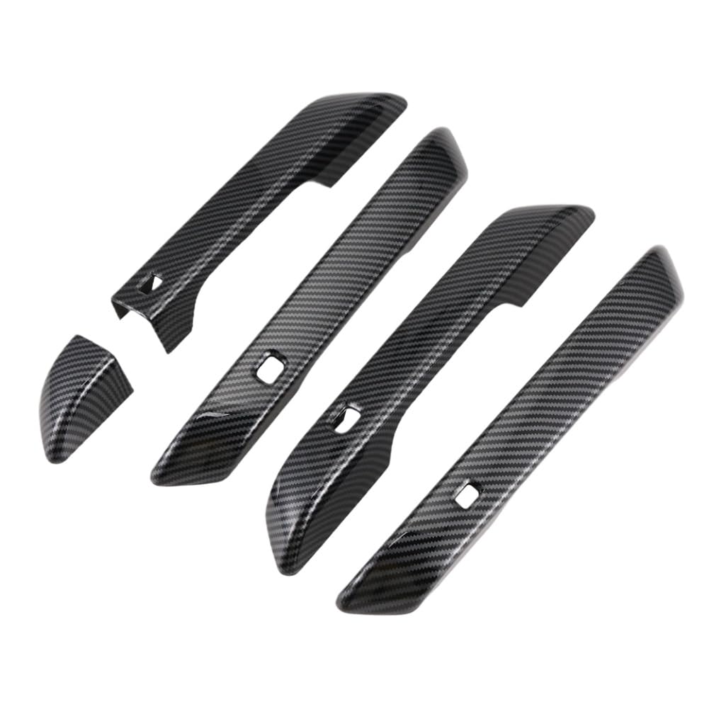 Tazvawwsn Onecolor Carbon Fiber Door Handle Compatible With Kia Carnival Ka4 2020 2021 2022