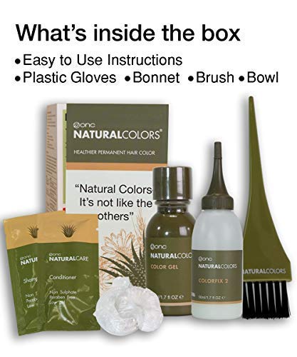 Onc Naturalcolors Heat Achealthier Permanent Hair Dye (4Mc Glamorous Brown) 4 Fl. Oz. Onc Artofcare Intensiverepair Sulfate And Paraben Free Shampoo And Conditioner For Color Treated Hair 8.45 Fl. Oz. #TOP5