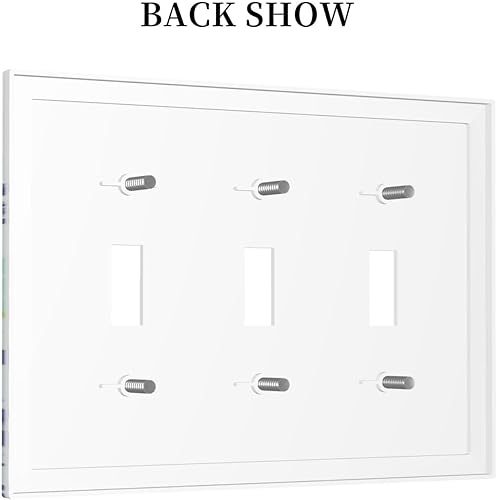 Miniatura 285 de Vista de ventana, isla tropical, playa, palmeras, cielo soleado, cubierta de interruptor de luz de palanca individual, placa decorativa de pared