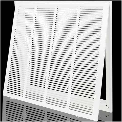 Return Air Filter Grille 24x24,Air Return Vent Cover for 24"W x 24"H Duct Opening,Steel HVAC Vent Covers for Wall and Ceiling,Holds 1" Thick AC Filter