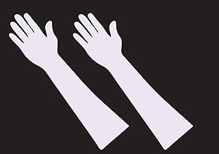 HLOKNTSABR Reusable Acrylic Mahendi Hand for Mehndi Practice (White)(Pack of 2)-picture-40