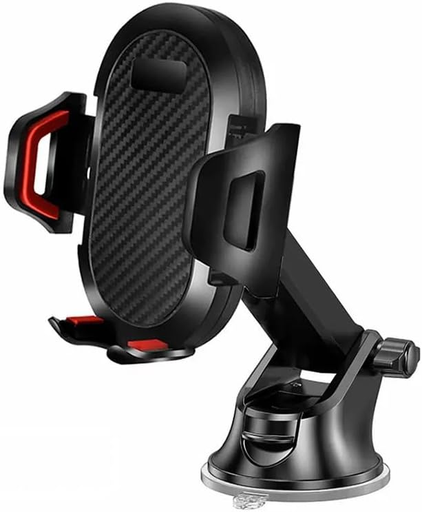 Car Phone Mount Holder for Hyundai i40 Combi 2011-2024,Dashboard Windshield Phone Holder Strongest Suction Cup 360° Adjustable Hands Free Anti-Drop Cell Phone Holder,Black red
