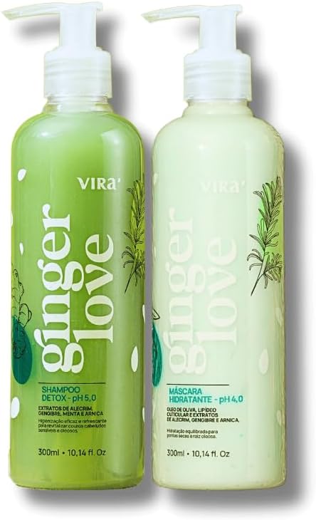 Kit Shampoo e Máscara Ginger Love Kit Shampoo Detox e Máscara Hid...