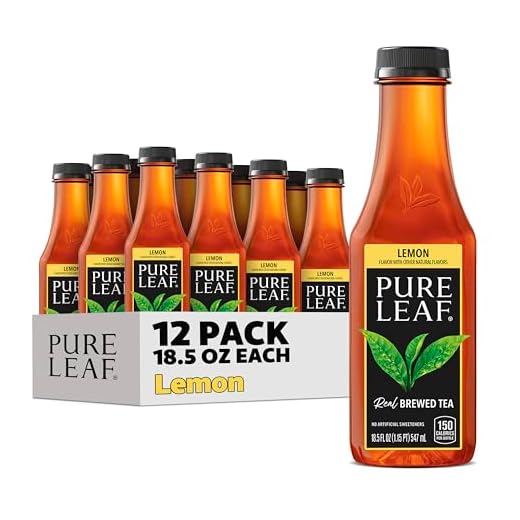 Pure Leaf Iced Tea, Sweetened, Real Brewed Black Tea, Lemon, 18.5 Fl Oz (Pack of 12)