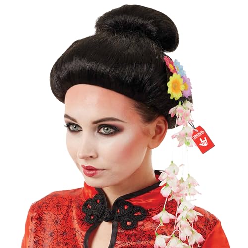 Fun Shack Mujer Geisha Perücke Peluca de Disfraces Not Applicable, Geisha, One Size