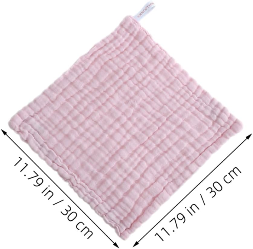 5pcs Boy Girl Washcloth Cotton Absorbent Face Towels for Toddlers Soft and Breathable Cloths for Newborn Care and Gentle Skin