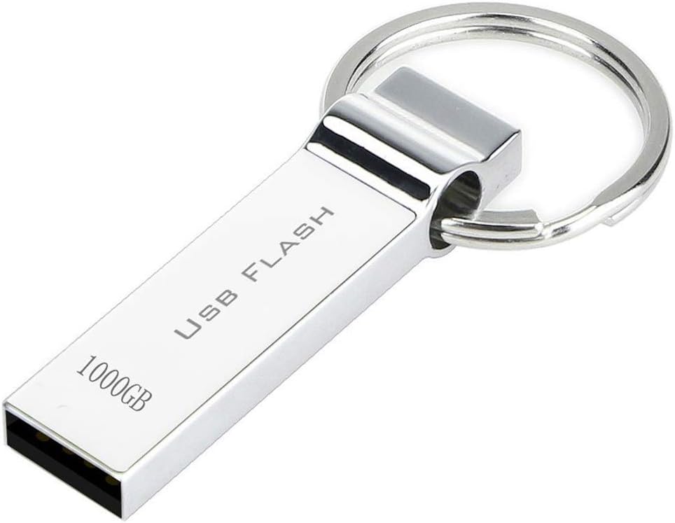 RUICHENXI USB Flash Drive 1TB Waterproof Thumb Drive Storage Memory Stick with Keychain (1000gb)