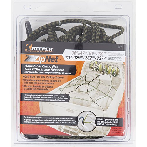 Keeper - 36” X 47” Adjustable Cargo Zipnet - Fully Adjustable And Expands To Maximum Stretched Size Of 111” X 129” #TOP4