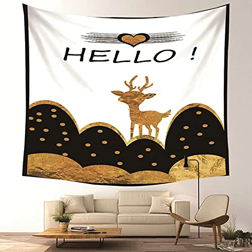 Tapiz de pared de poliéster KnSam lavable y resistente, decoración moderna de 150x130 cm 4