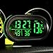 Vinmax Multi-Functional Car Digital Clock Alarm Thermometer Voltmeter LCD LED Auto Temperature Gauge Monitor DC 12V-24V