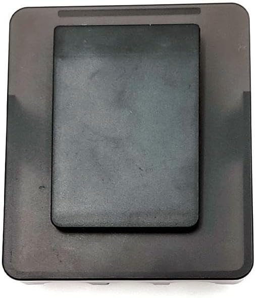 Close-up of the back of the Gerbing Clip Case, showing the rectangular slot where the clip attaches and the screw holes.