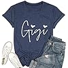 Gigi-Shirts-for-Grandma-Women-Gigi-Heart-Graphic-Tshirts-Tops-Letter-Printed-Short-Sleeve-Mimi-Tees-Shirt Gigi Shirts for Grandma Women Gigi Heart Graphic Tshirts Tops Letter Printed Short Sleeve Mimi Tees Shirt (Dark Blue, X-Large)