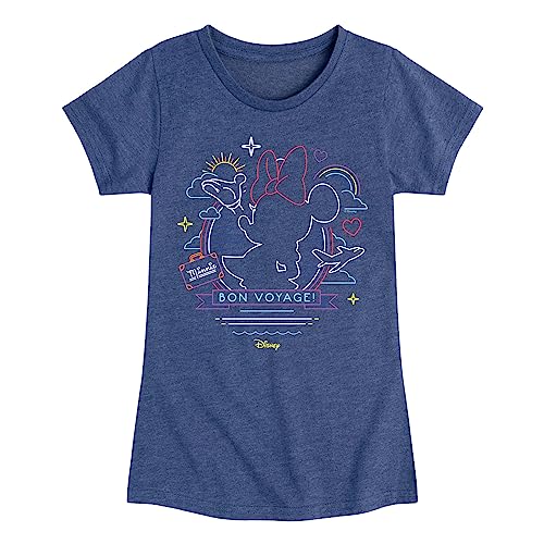 Disney Minnie Mouse - Cruise Ready - Bon Voyage - Toddler & Youth Girls Short Sleeve Graphic T-Shirt