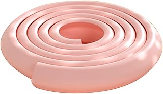 NBR Wall Corner Protector, Self-Adhesive Bumper Guard Baby Proofing for Countertop Drawers Walls Tables, Safety Edge Protector Strips 5 10 15 20m Long (Color : Pink, Size : 20m/65.6ft)