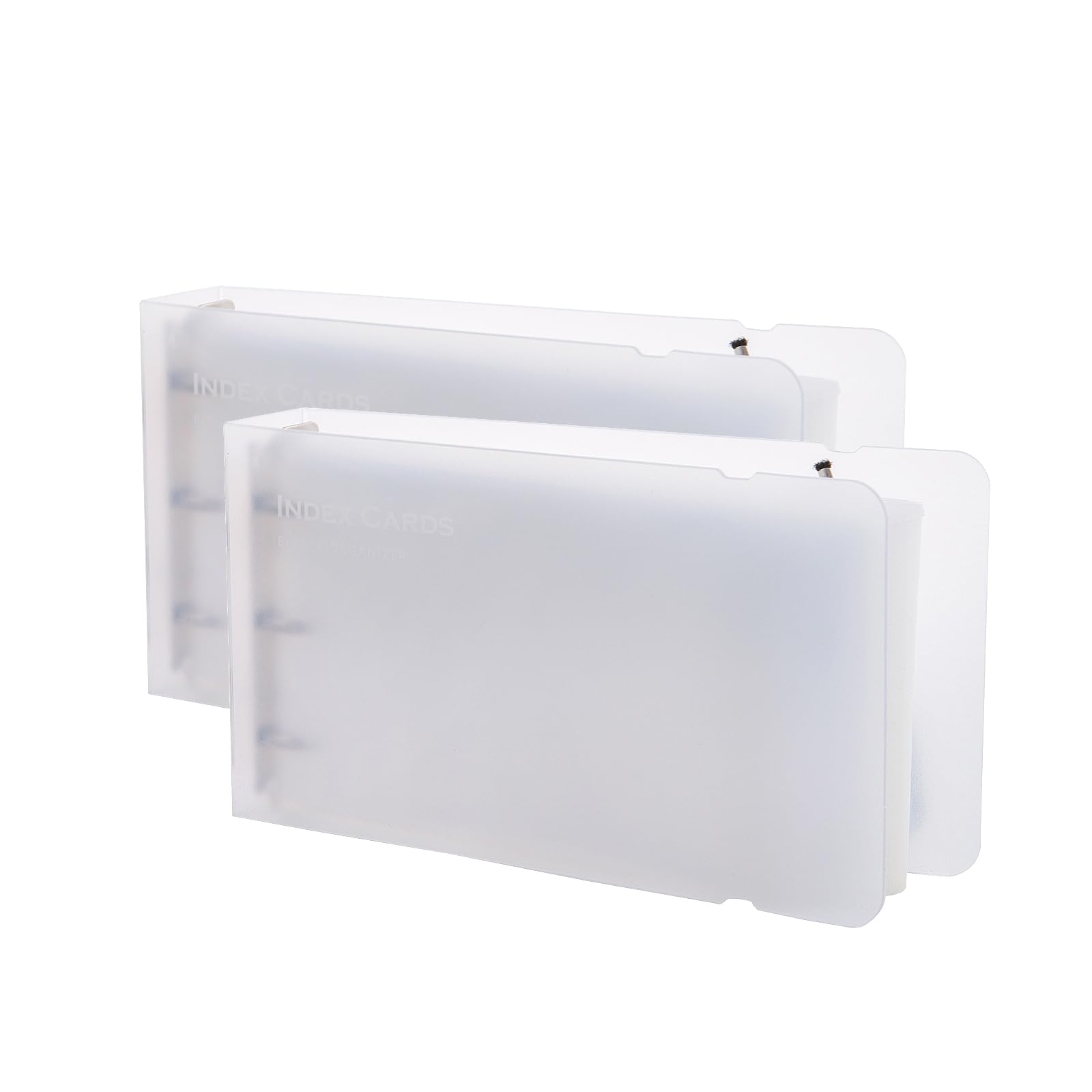Amazon.com : 35 index card Binder organizer with Plastic pocket Sleeves,  small organized folder for recipes Flashcards,portable notecards case holder  (2pcs Clear) : Office Products