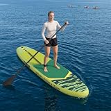 Ziaphsol Poseidon - Tabla de remo hinchable de PVC, 305 x 76 x 15 cm, con bomba, remo, aleta y bolsa para mar, mar, río, playa, ocio, entrenamiento, equilibrio