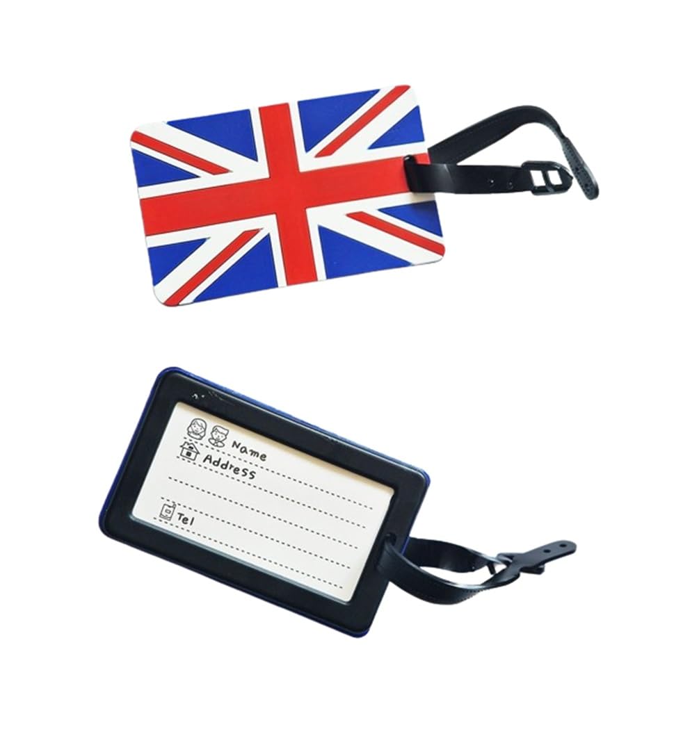 British Union Jack Luggage Tag Holiday Travel Suitcase Great Britain Flag Luggage Tag Address Labels Tag UK
