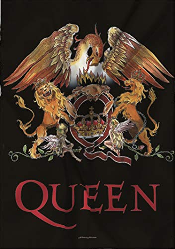 Heart Rock Original Queen Crest Flag, Fabric, Multicoloured, 110 X 75 X 0.1 Cm #TOP1