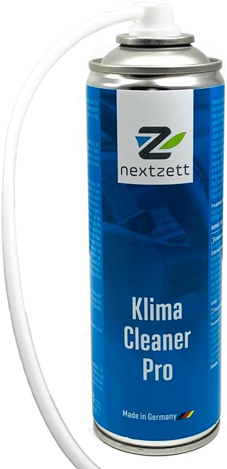 Klima Cleaner Pro Automotive AC Odor Eliminator & Evaporator Cleaner Freshens & Cleans Air Conditioning System 10 fl oz Includes 2-Foot Application Hose