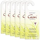 6 zum Aufhängen Anti Motten Lavendel Beuteln – Natur Lavendel – Natur Motten für Verwendung in Schubladen, Schränke und Aufbewahrungsbeutel