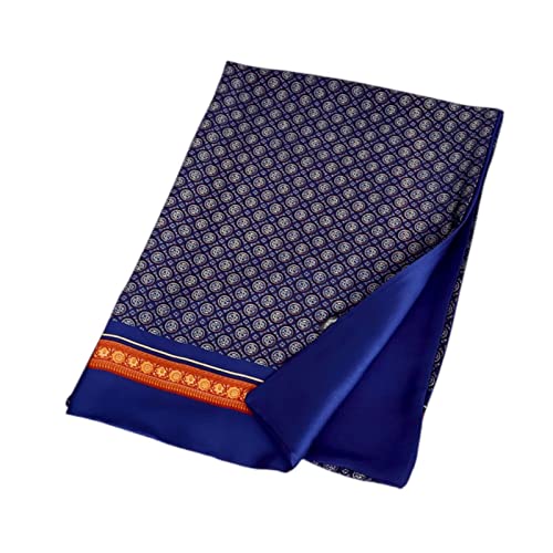 Bufanda de seda marina larga invierno abrigo cuello hombre complemento térmico otoño 3