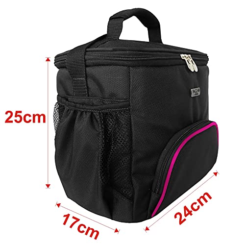 Bolsa Termica Feminina Marmita Fitness Academia Rosa