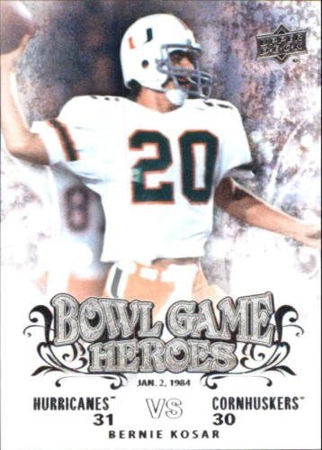 2011 Upper Deck College Football Legends Bowl Game Heroes 25 Card Set