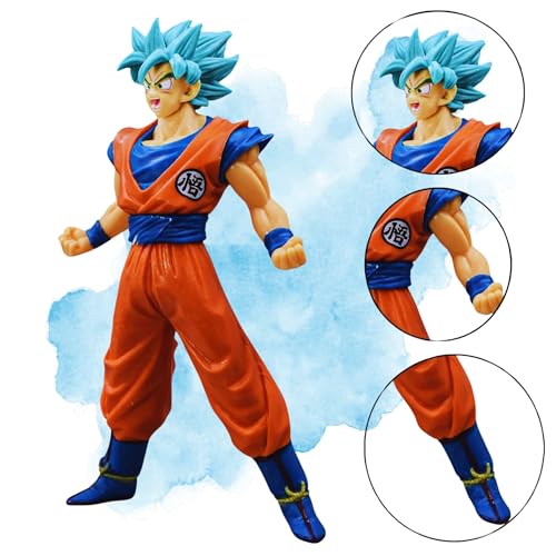 Image of Mallexo DBZ Action Figures Set 1PCs Dragn Bal Z Toys for Kids Animee Toy Set of Size 18CM for Car Dashboard, Decoration, Cake, Office Desk & Study Table Multicolor - (S2)