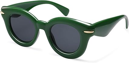 Cute Round Sunglasses for Women Men Trendy Chunky Thick Inflated Shades AP3695